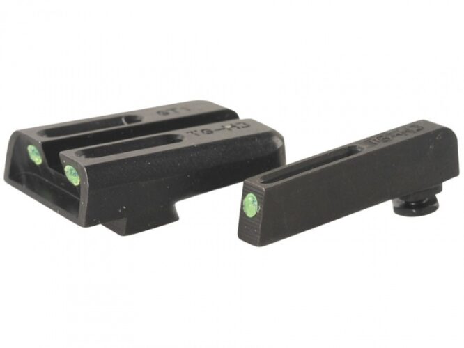 Truglo Set Tacca di mira e Mirino al Trizio e Fibra Ottica per Glock