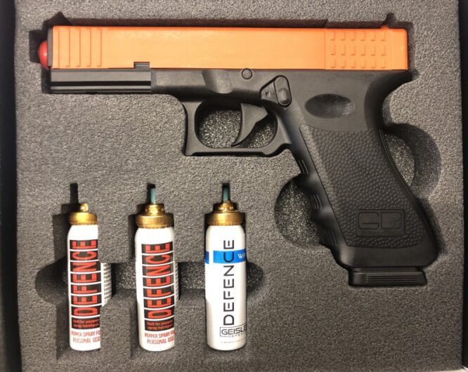 Geisler Defence GD-105 Pistola Spray Anti Aggressione Black / Orange