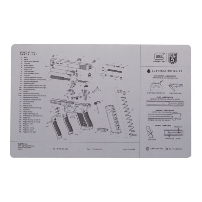 Tappetino Glock Originale con Esploso Gen 5 - Grey