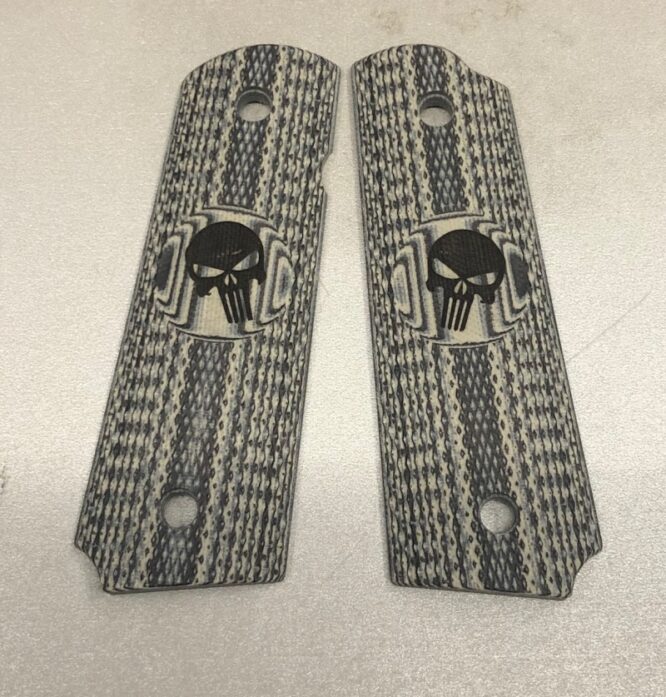 VZ Grips per 1911 Punisher Full Size Grey (PUNISHER#1-TD-BDS-A)