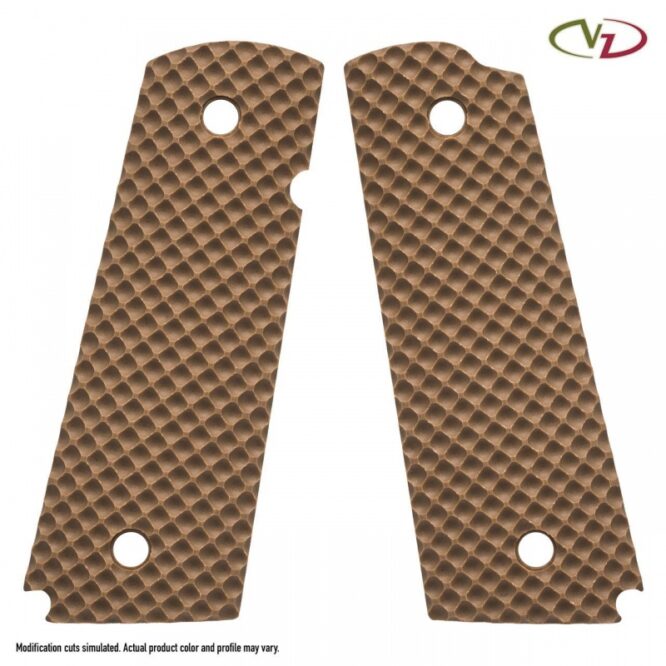 VZ Grips per 1911 Simonich Gunner Full Size Military Brown (GUN-MB-TN-A)