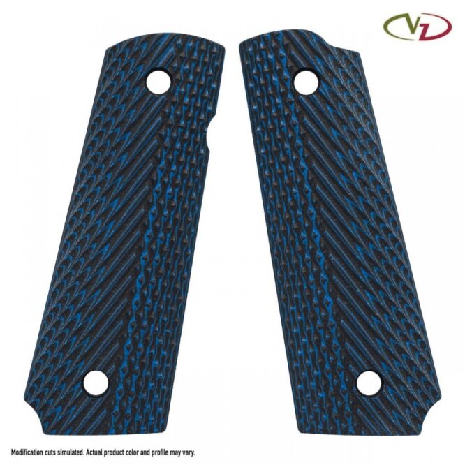 VZ Grips per 1911 Operator Full Size Black Blue (O-BB-A)