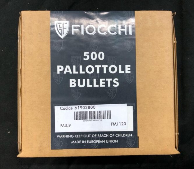 Palle Fiocchi Cal. 9 - .356" - 123 Grani - FMJ (61903800)