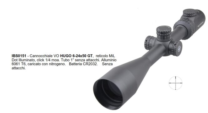 Ottica Vector Optics HUGO GT 6-24x50 (IBS0151)